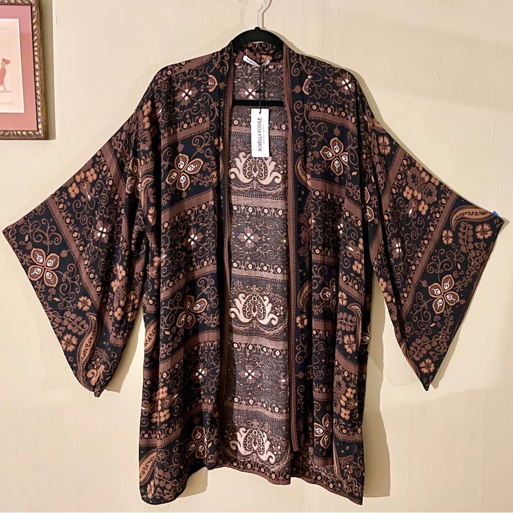 Novella Royale | Hitchhiker Kimono in Brown Moonshine, O/S ♥ NWT